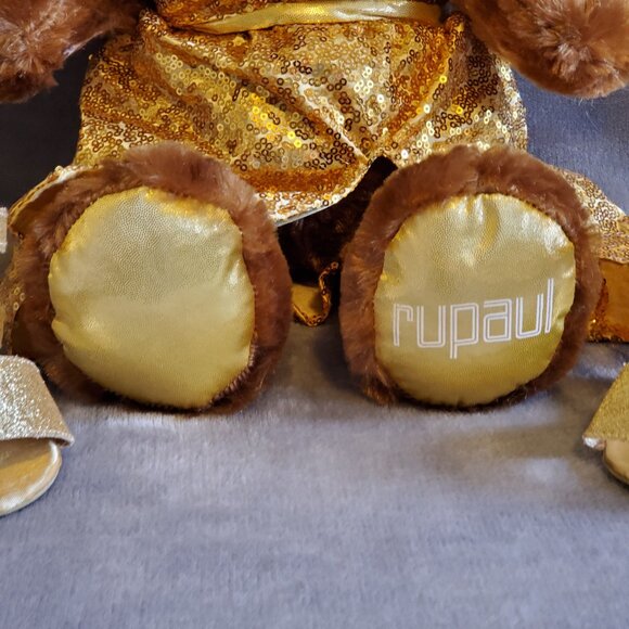 Build a Bear Workshop Limited Edition Rupaul Drag Queen Bear Plush w/Outfit NWT - Picture 3 of 9